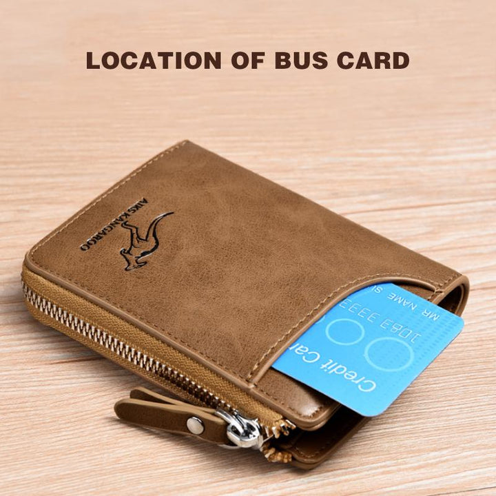 Lisslune | Kangaroo Men's RFID-blocking Wallet, Multifunctional Credit Card Holder