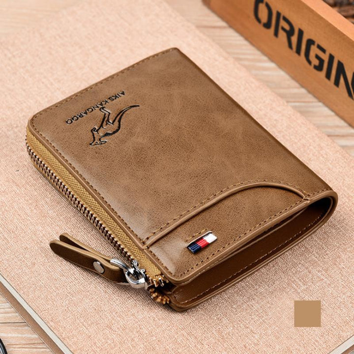 Lisslune | Kangaroo Men's RFID-blocking Wallet, Multifunctional Credit Card Holder