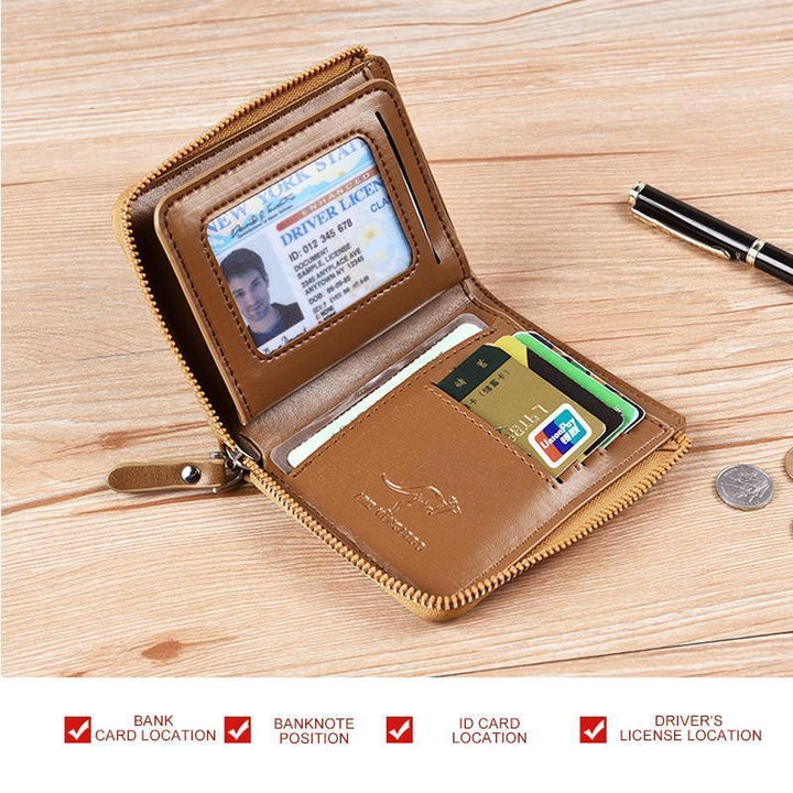 Lisslune | Kangaroo Men's RFID-blocking Wallet, Multifunctional Credit Card Holder