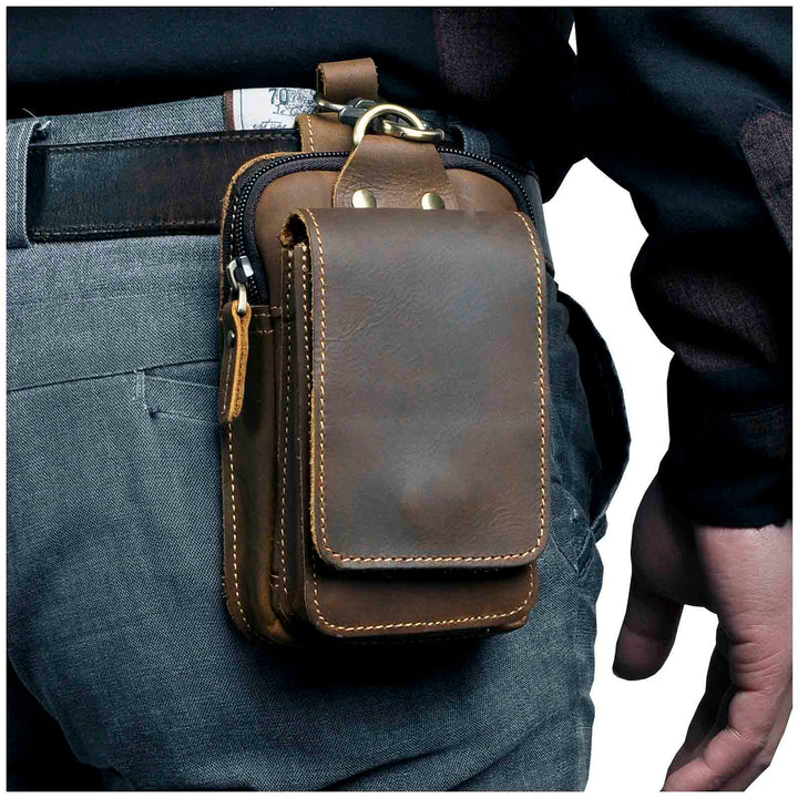 Lisslune | Men's High-Quality Leather Waist Bag - Guardian Leather