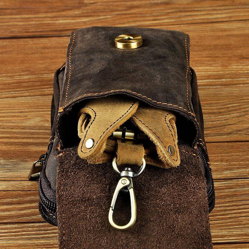 Lisslune | Premium Leather Men's Waist Bag