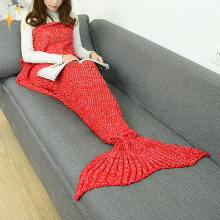 Lisslune | Warm Crocheted Mermaid Tail Blanket - MermaidDreams