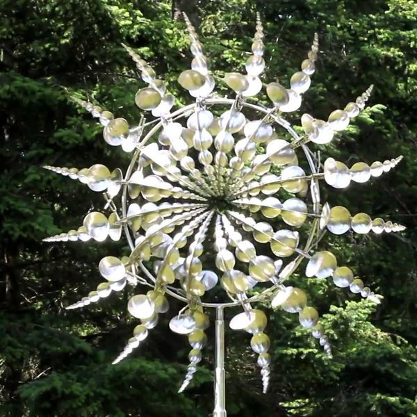 Metal Windmill with a Unique and Magical Design