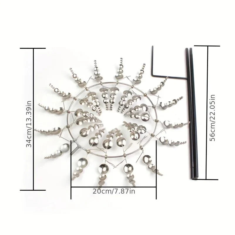 Lisslune | METASPIN – Durable Metal Wind Spinner for Stylish Outdoor Décor
