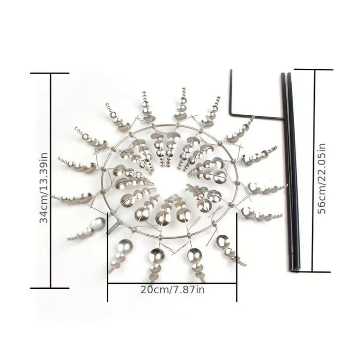 Lisslune | METASPIN – Durable Metal Wind Spinner for Stylish Outdoor Décor
