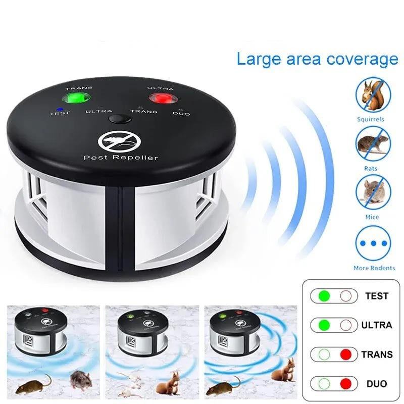 Lisslune | Ultrasonic Electronic Mouse Repellent - Rodent and Pest Deterrent for Mice Rats and Insects
