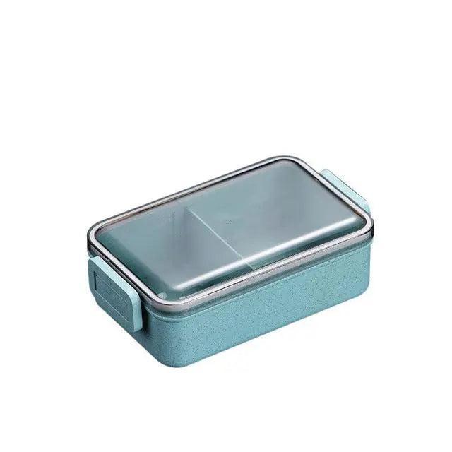 Lisslune | Sustainable Wheat Straw Lunch Box with Cutlery: Your Eco-Friendly Eating Essential