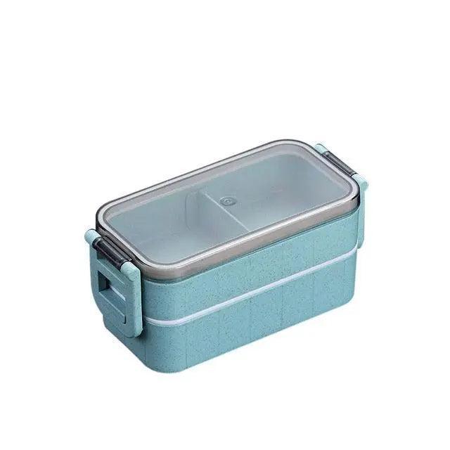 Lisslune | Sustainable Wheat Straw Lunch Box with Cutlery: Your Eco-Friendly Eating Essential