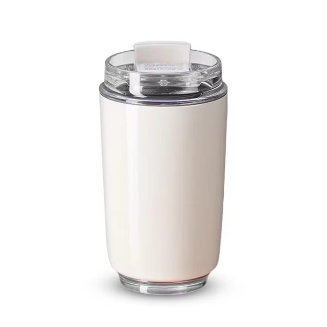 Lisslune | Milk White Insulating Travel Mug – Stainless Steel Thermos Flask