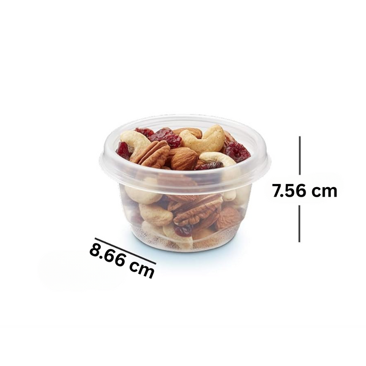 Lisslune | Mini Food Storage Containers – 118 ml with Lid (8-Pack)