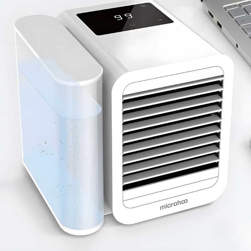 Lisslune | MicroCool Mini Air Conditioner Portable Evaporative Swamp Cooler with 1000ml Water Tank