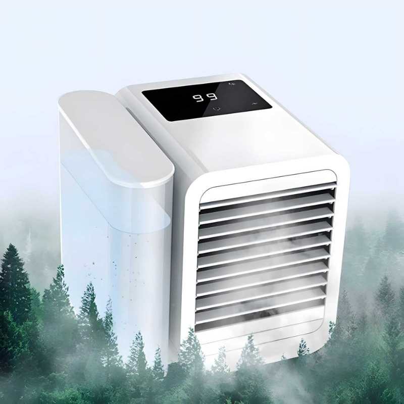 Lisslune | MicroCool Mini Air Conditioner Portable Evaporative Swamp Cooler with 1000ml Water Tank