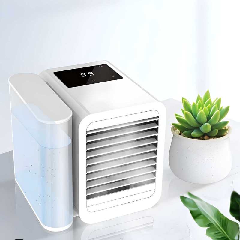Lisslune | MicroCool Mini Air Conditioner Portable Evaporative Swamp Cooler with 1000ml Water Tank