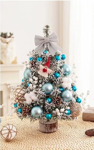 Lisslune | Mini Tabletop Christmas Tree with LED Lights – 45CM Festive Decor for Home, Office & Parties
