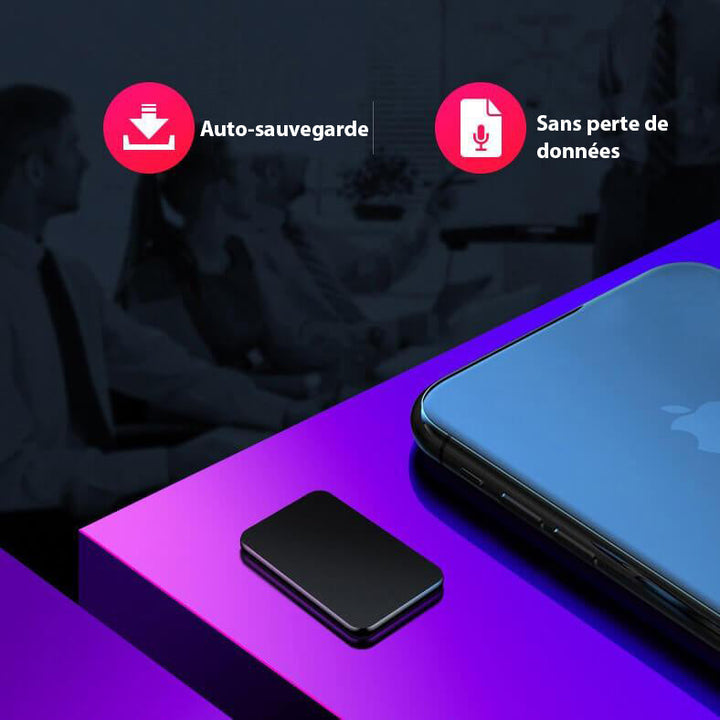Lisslune | UltraThin Mini Audio Recorder – Discreet Portable Recording with Long Battery Life