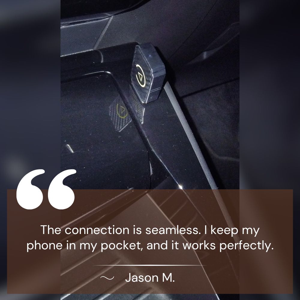 Lisslune | Mini Wireless CarPlay Adapter | Fast, Stable Streaming for 800+ Cars & All iPhones (iOS 10+)