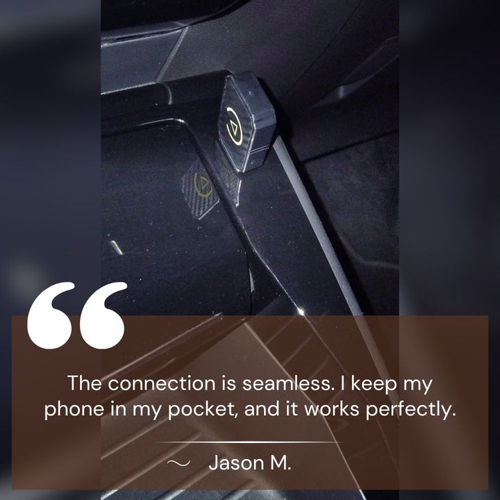 Lisslune | Mini Wireless CarPlay Adapter | Fast, Stable Streaming for 800+ Cars & All iPhones (iOS 10+)