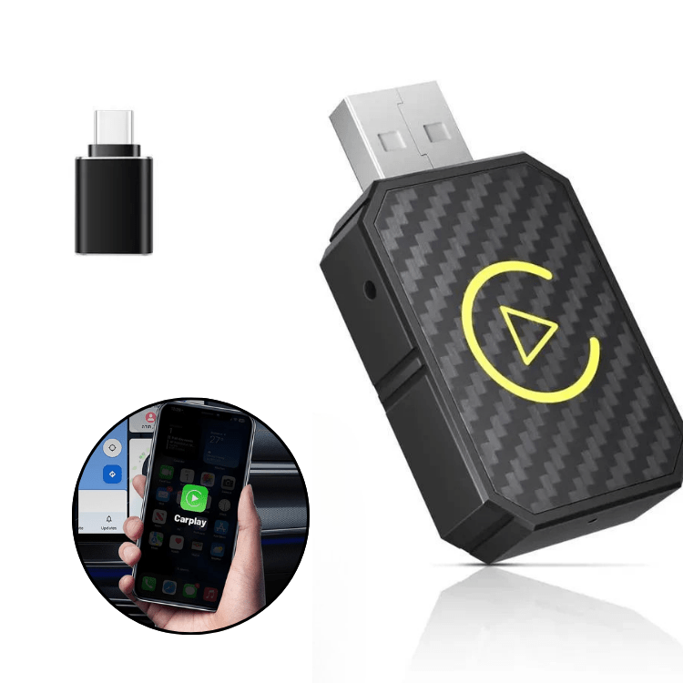 Lisslune | Mini Wireless CarPlay Adapter | Fast, Stable Streaming for 800+ Cars & All iPhones (iOS 10+)