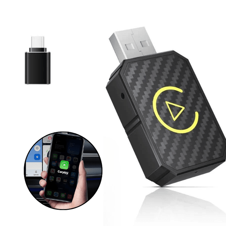 Lisslune | Mini Wireless CarPlay Adapter | Fast, Stable Streaming for 800+ Cars & All iPhones (iOS 10+)
