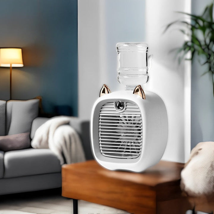 Lisslune | Mini Air Conditioner with 3-Speed Fan & Mist Sprayer