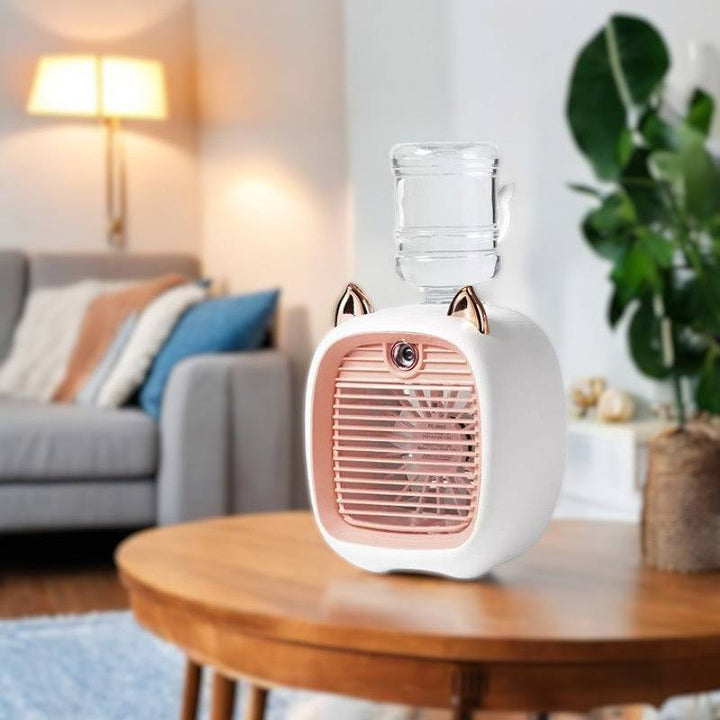 Lisslune | Mini Air Conditioner with 3-Speed Fan & Mist Sprayer