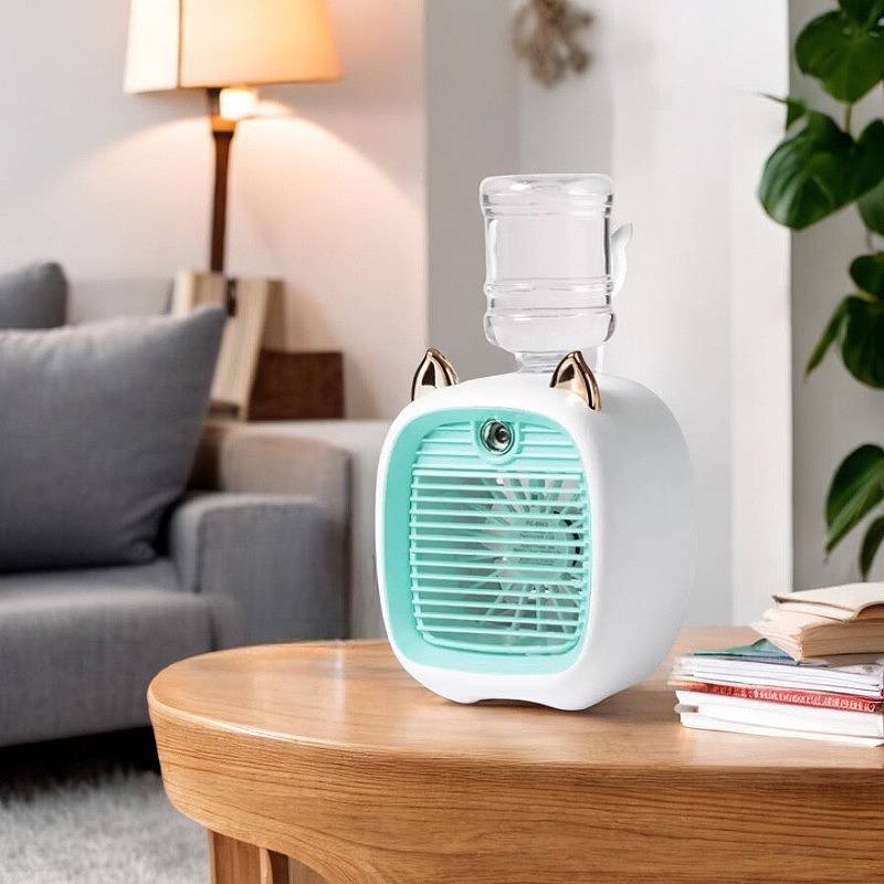 Lisslune | Mini Air Conditioner with 3-Speed Fan & Mist Sprayer