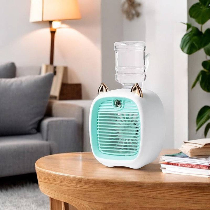 Lisslune | Mini Air Conditioner with 3-Speed Fan & Mist Sprayer
