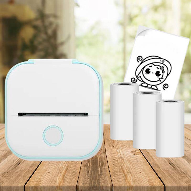 Lisslune | Portable Mini Printer with Bluetooth and Inkless Thermal Printing