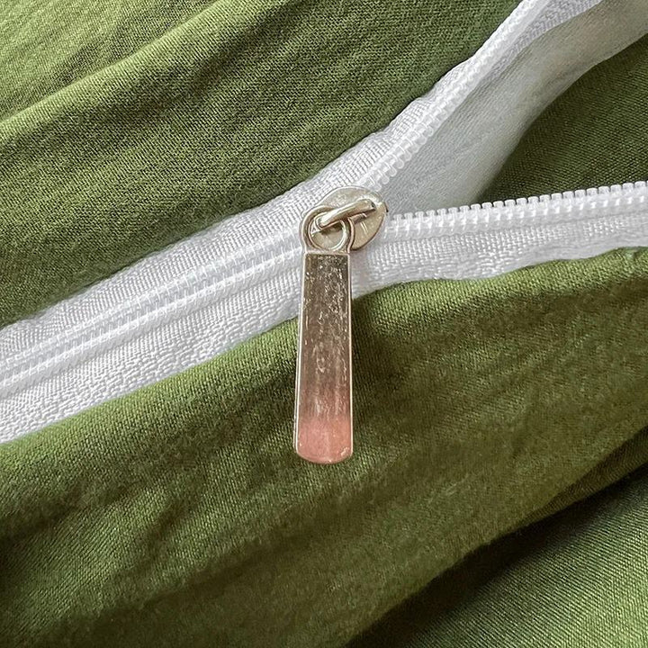 Rynx | Crumpled Solid Color Bedding Set