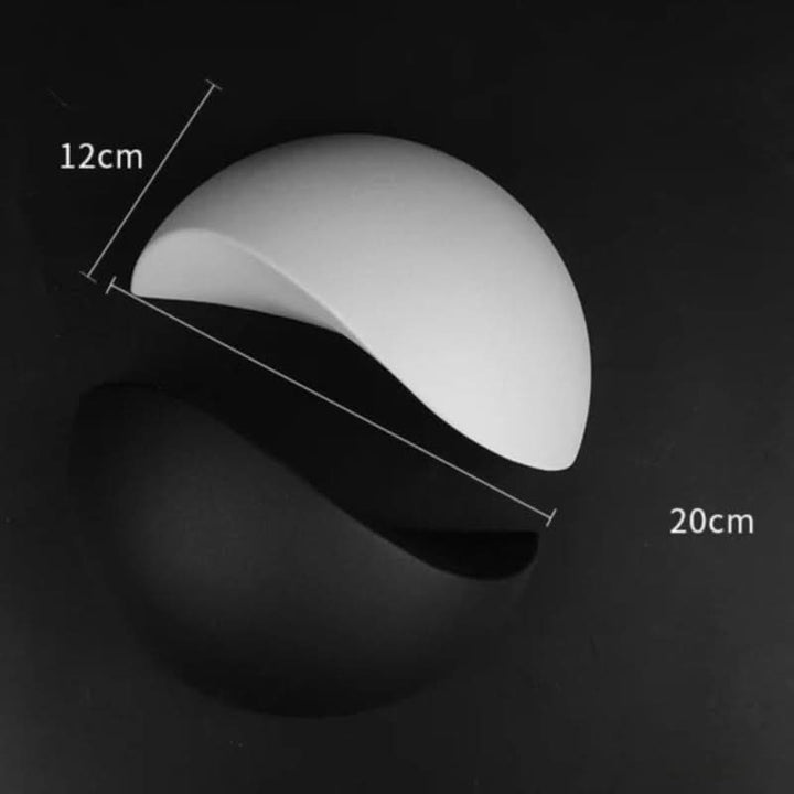 Lisslune | Minimalist Half-Round LED Wall Light – Modern Indoor/Outdoor Lamp