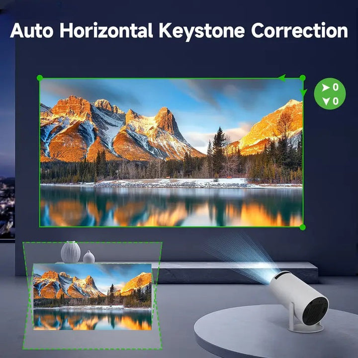 Lisslune | Smart 4K Mini Projector with Dual WiFi and Bluetooth Connectivity