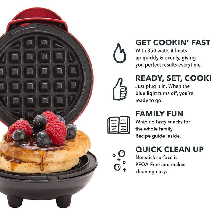 Lisslune | Electric Nonstick Mini Waffle Maker