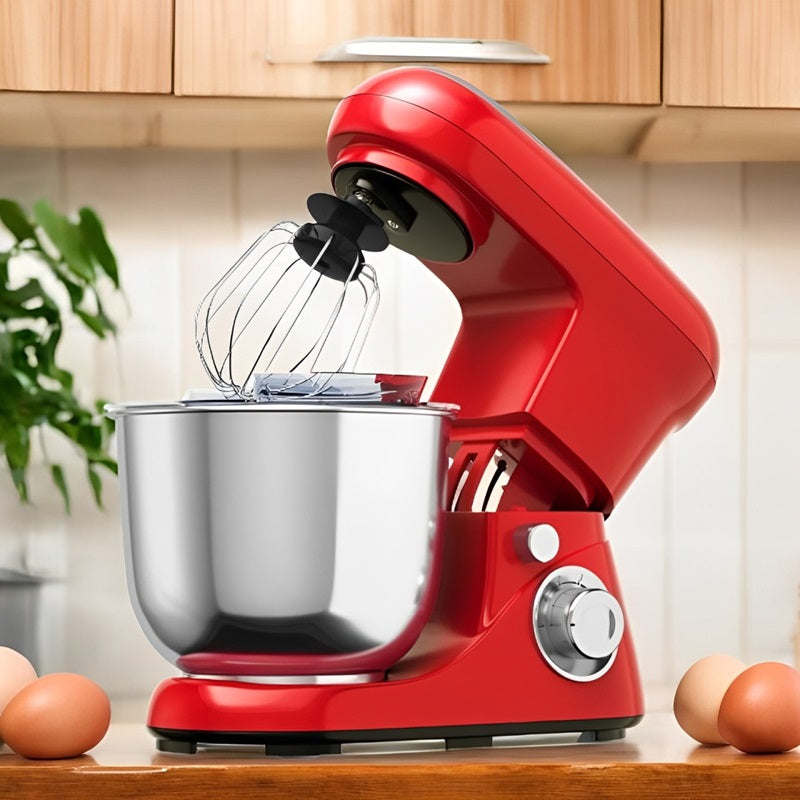 Lisslune | Powerful 6-Speed Stand Mixer with 5.3Qt Stainless Steel Bowl and Versatile Attachments