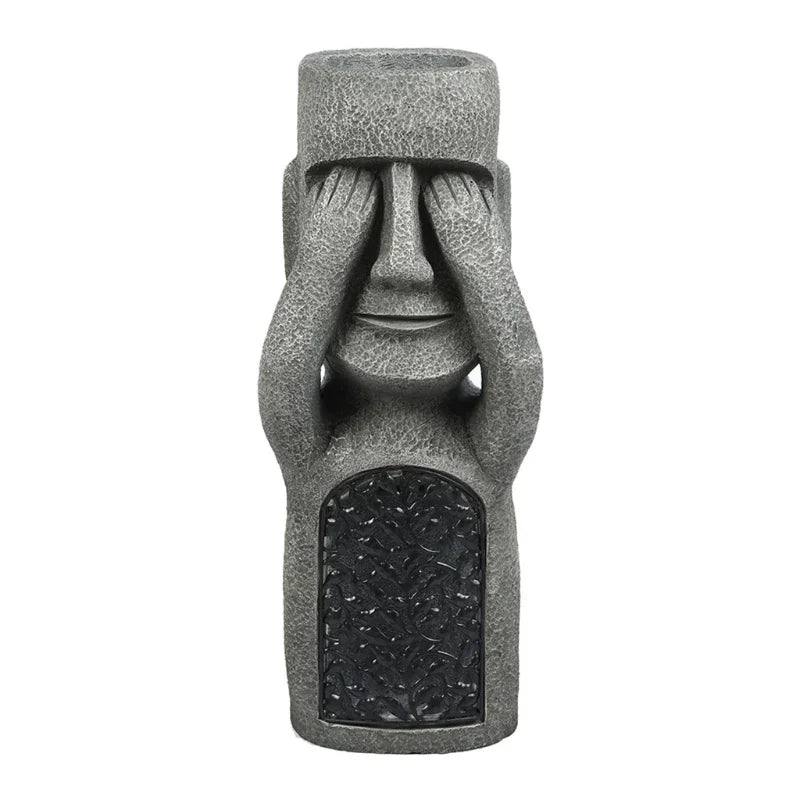 Lisslune | MoaiGlow Easter Island Planter Statue with LED Light