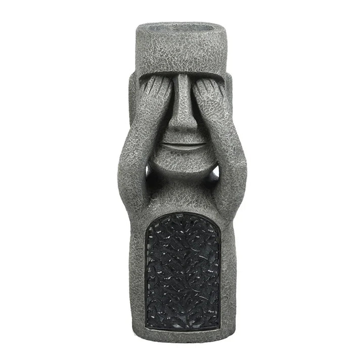 Lisslune | MoaiGlow Easter Island Planter Statue with LED Light