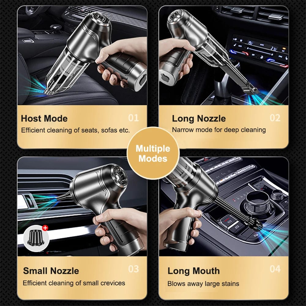 Lisslune | Car Vacuum Cleaner - Powerful and Compact Car Vac for Quick Cleaning