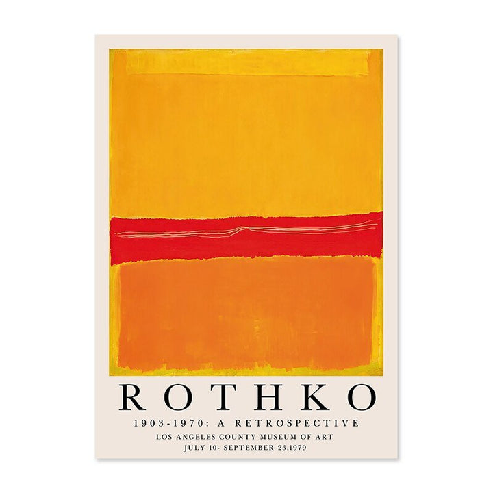 Lisslune | ArtLuxe Modern Abstract Rothko Wall Art Poster | Canvas | Minimalist Design | Decor for Living Room & Office