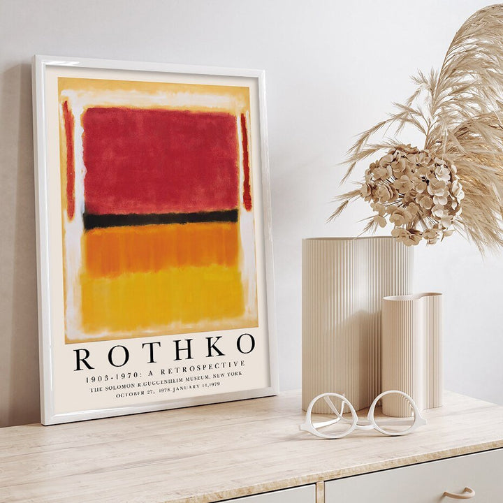 Lisslune | ArtLuxe Modern Abstract Rothko Wall Art Poster | Canvas | Minimalist Design | Decor for Living Room & Office