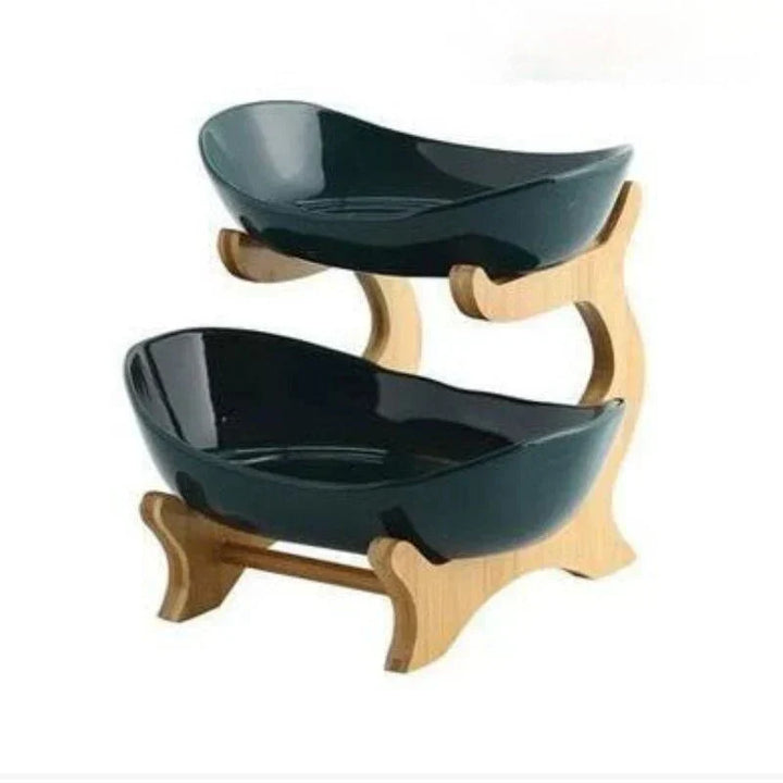 Lisslune | BambuNest – Modern Bamboo Fruit Basket with Removable Trays & Multi-Tier Design