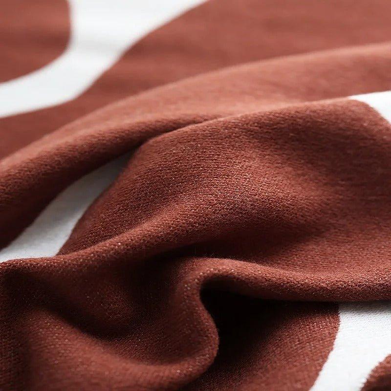Lisslune | Modern, Abstract Throw Blanket in Bohemian Style – Nordic Style Blanket, Bedspread, Coverlet