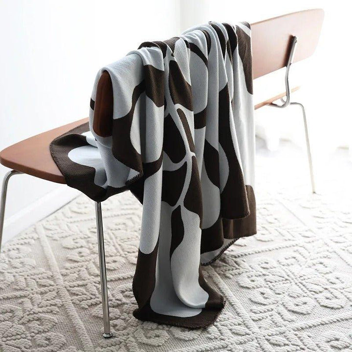 Lisslune | Modern, Abstract Throw Blanket in Bohemian Style – Nordic Style Blanket, Bedspread, Coverlet