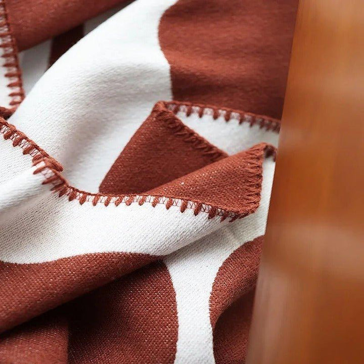 Lisslune | Modern, Abstract Throw Blanket in Bohemian Style – Nordic Style Blanket, Bedspread, Coverlet