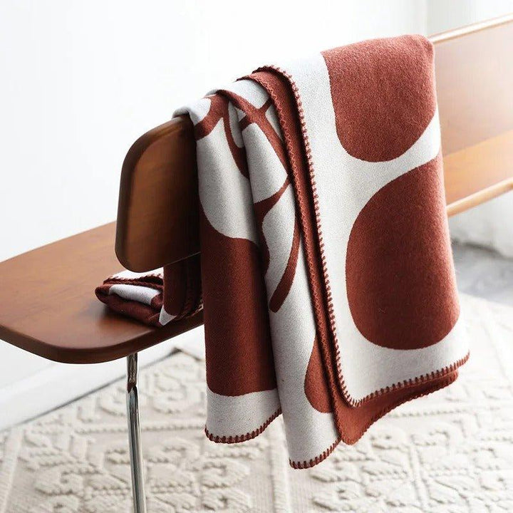 Lisslune | Modern, Abstract Throw Blanket in Bohemian Style – Nordic Style Blanket, Bedspread, Coverlet