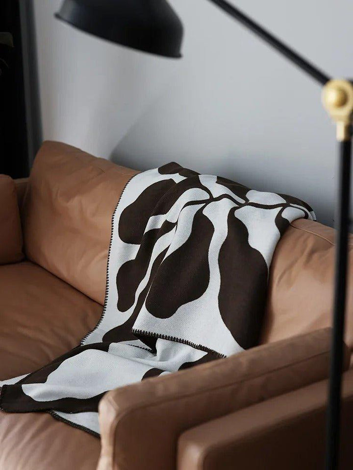 Lisslune | Modern, Abstract Throw Blanket in Bohemian Style – Nordic Style Blanket, Bedspread, Coverlet