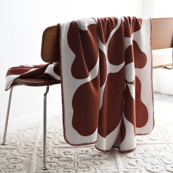 Lisslune | Modern, Abstract Throw Blanket in Bohemian Style – Nordic Style Blanket, Bedspread, Coverlet