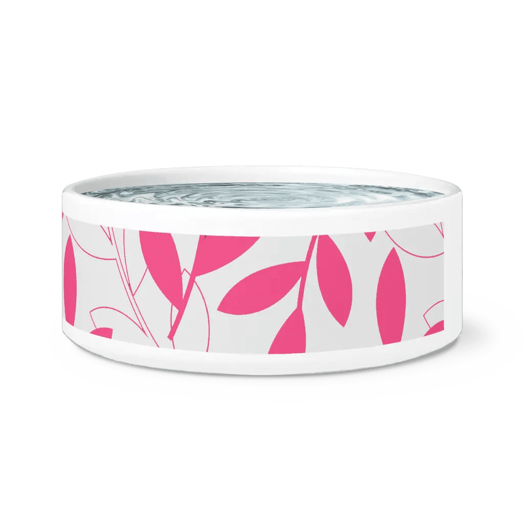 Lisslune | Chic Ceramic Pet Bowl with Cute Paw Print Accent