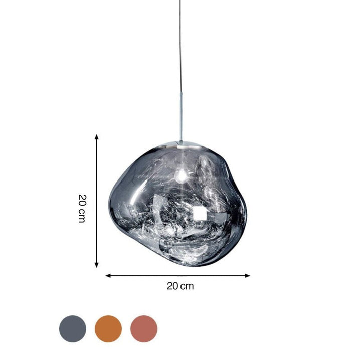 Lisslune | Modern Glass Ceiling Light - LunaLux