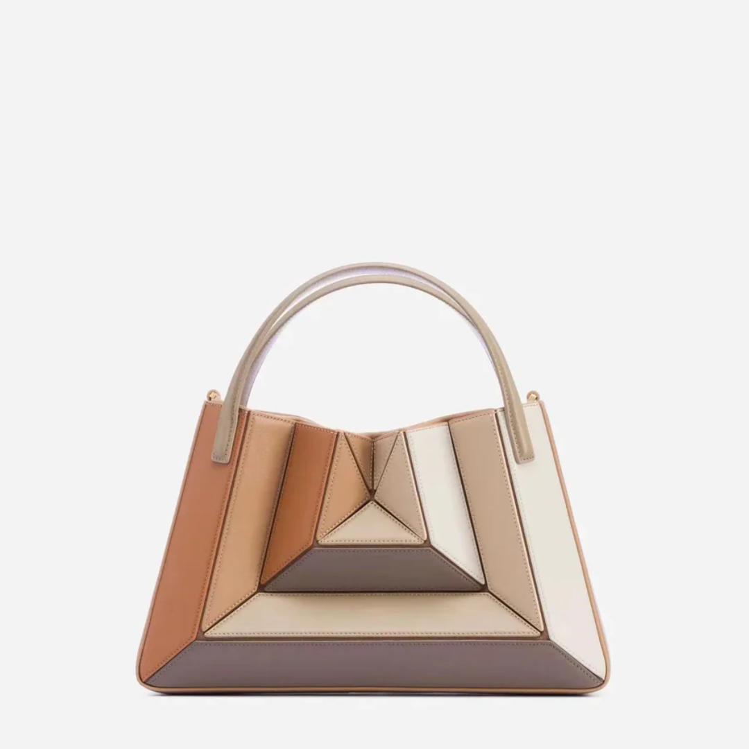 Lisslune | Modern Handbag with Geometric Design - GeoChic
