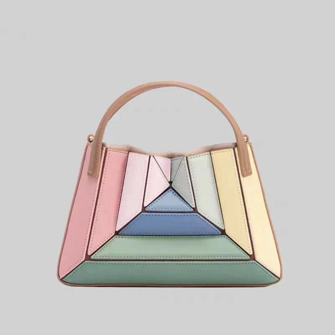 Lisslune | Modern Handbag with Geometric Design - GeoChic