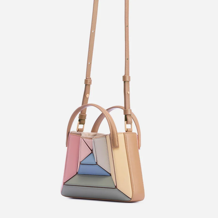 Lisslune | Modern Handbag with Geometric Design - GeoChic